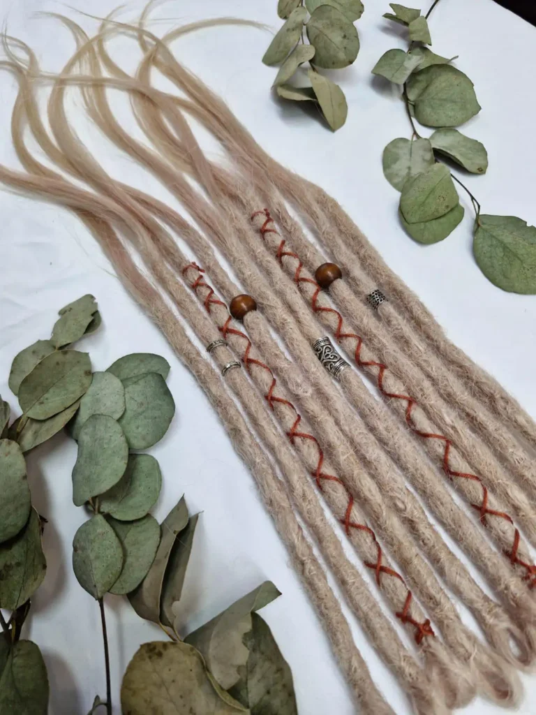 Blonde 100% Human Hair Dreadlock Extensions