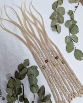 100% Human Hair Dreadlock Extensions Blonde