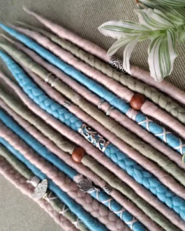 Blonde Blue Green Boho Dreadlocks