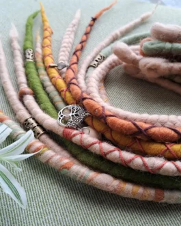 Blonde forest dreadlock extensions