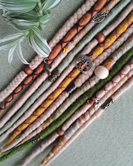 Blonde forest dreadlock extensions