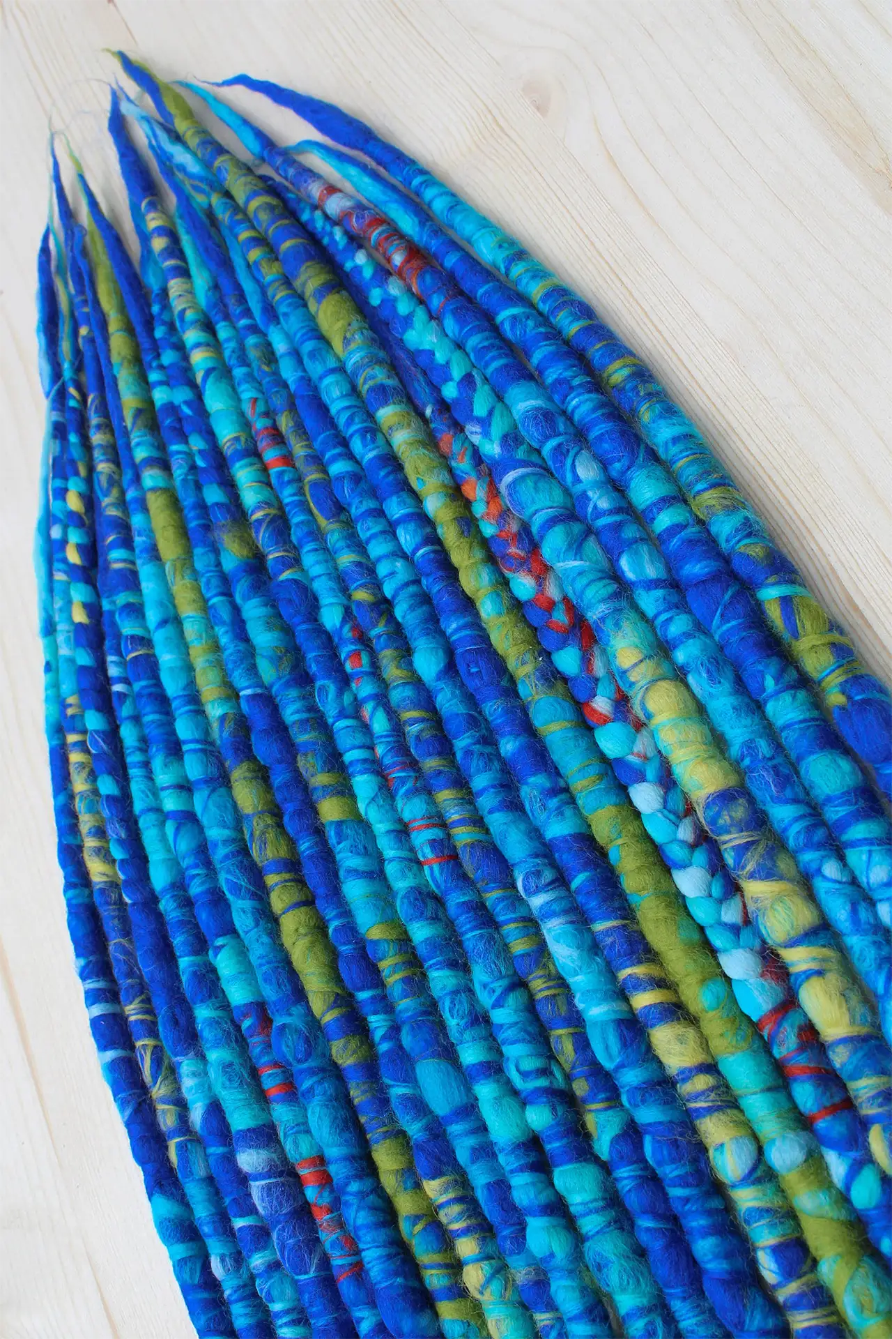 Blue Wool Dreadlocks