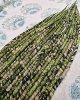 Green wool dreadlock extensions