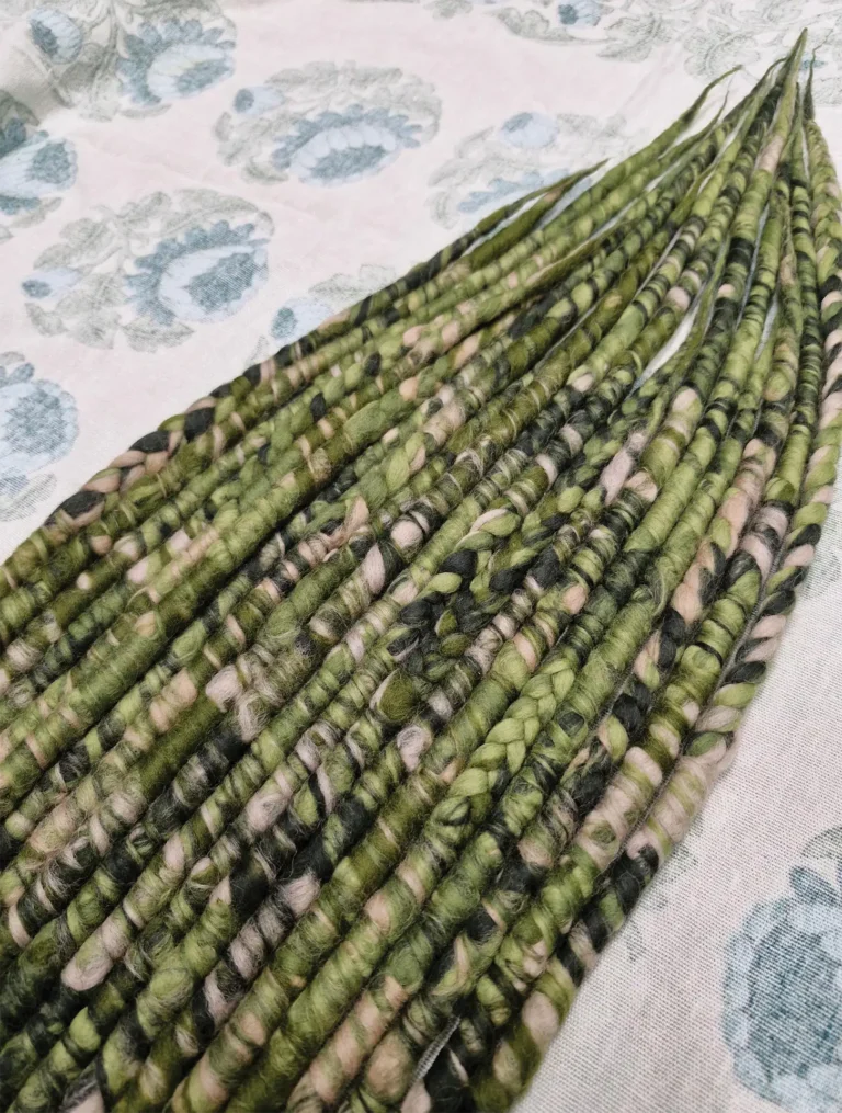 Green dreadlocks