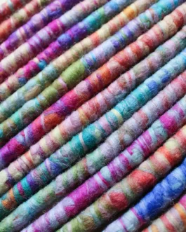 Rainbow Unicorn Wool Dreadlock Extensions