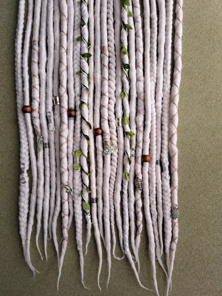 White Fairy dreadlock extensions