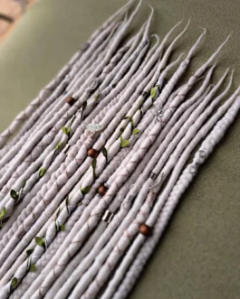 White Fairy Merino Wool Dreadlocks Extensions