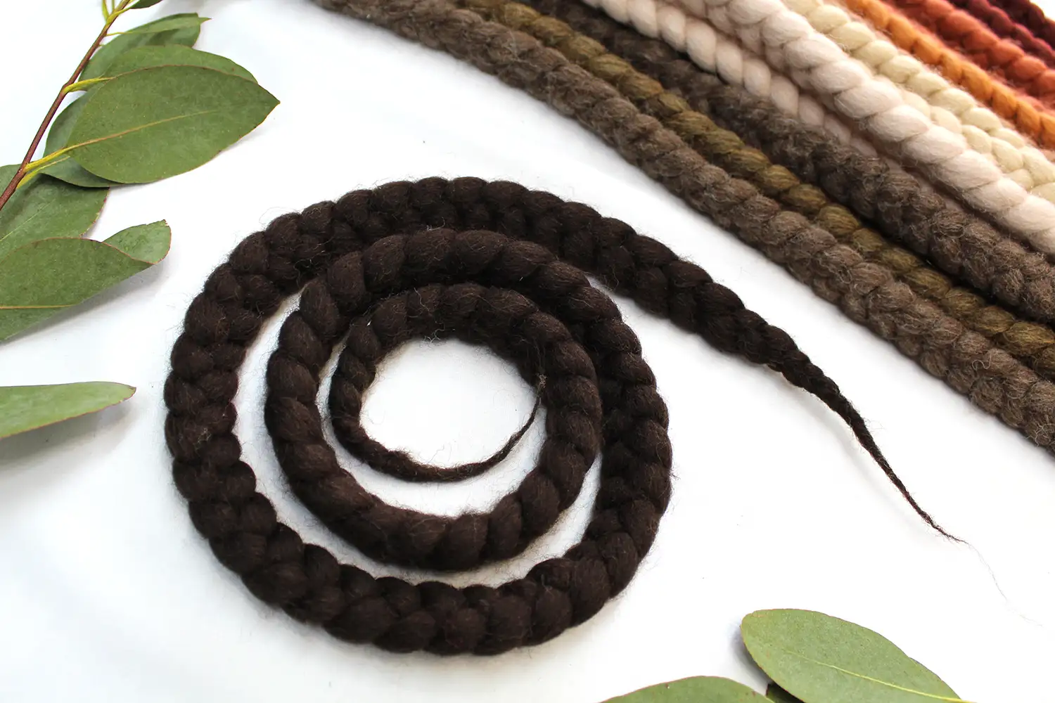 Dark Brown Dreadlock Ties