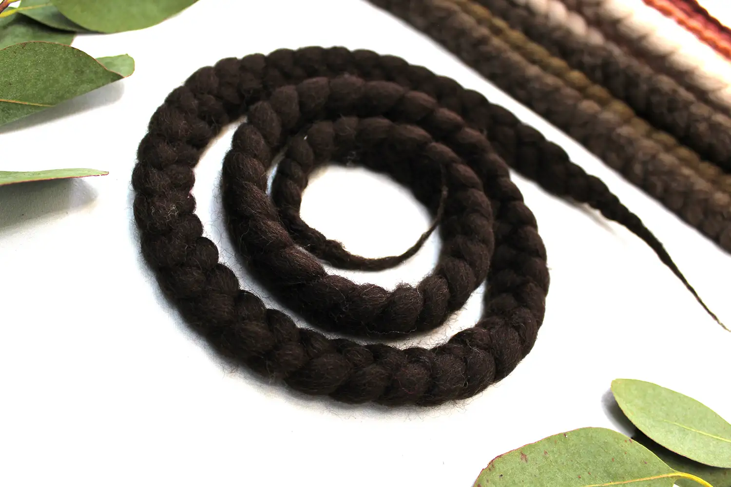 Dark Brown Dreadlock Ties - Image 2