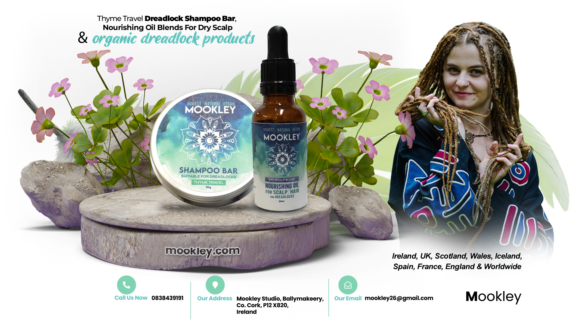 Thyme travel dreadlock shampoo bar-Best nourishing oil blend for dry dreadlock scalp maintenance-Organic dreadlock products Ireland,UK