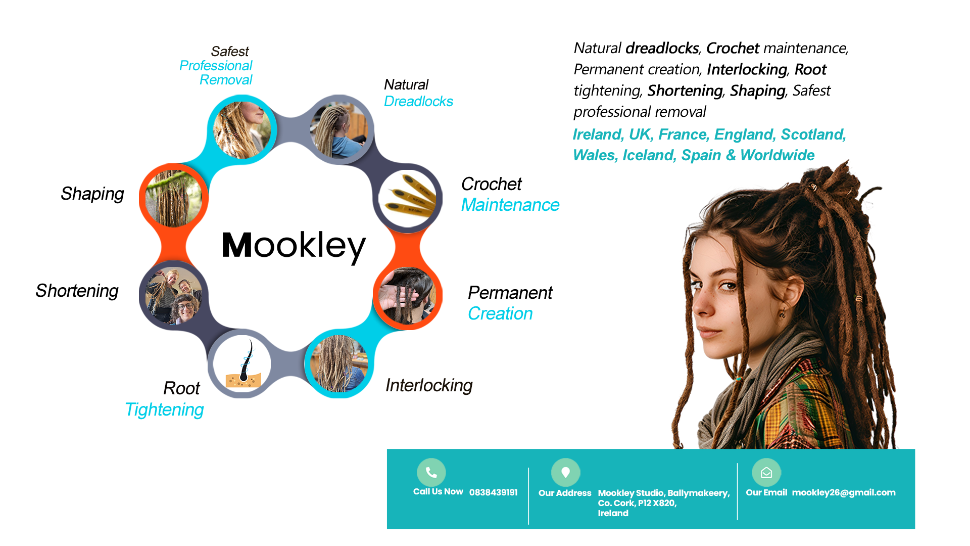 Professional,natural,permanent safest dreadlock removal,creation,crochet maintenance,interlocking,root tightening,shortening,shaping service Ireland,UK